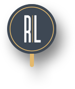 logo of RL on a white background small size